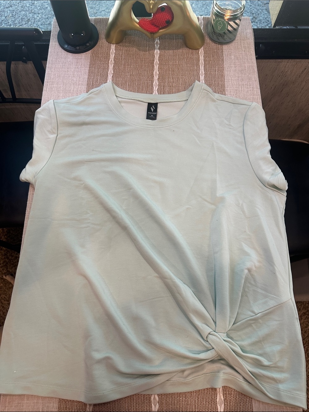Sketchers Light Green Twist-Hem Women’s Tee